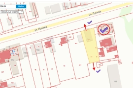 Продаётся коммерческая земля в центре Выселок – 8 соток, фасад 20 м.