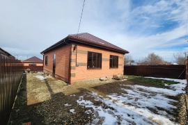 Новый дом 100 м² на 4 сотках с газом в Выселках. Сельская/семейная ип.